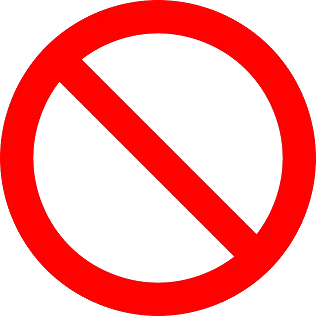 no symbol, forbidden, prohibited