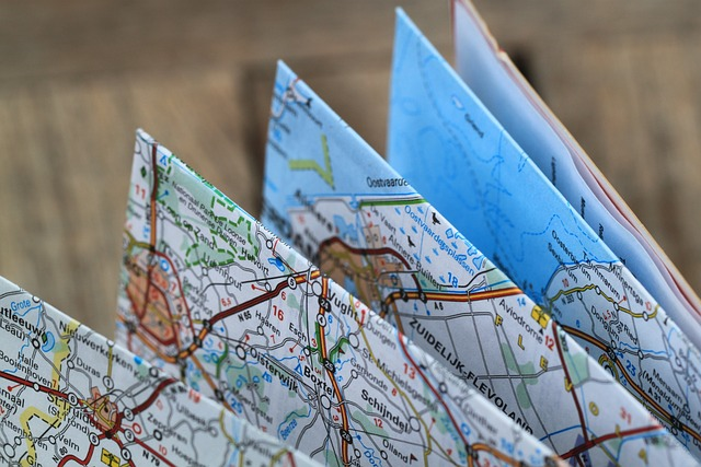 folding plan, road map, itinerary