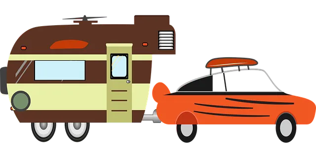 caravan, pickup, truck