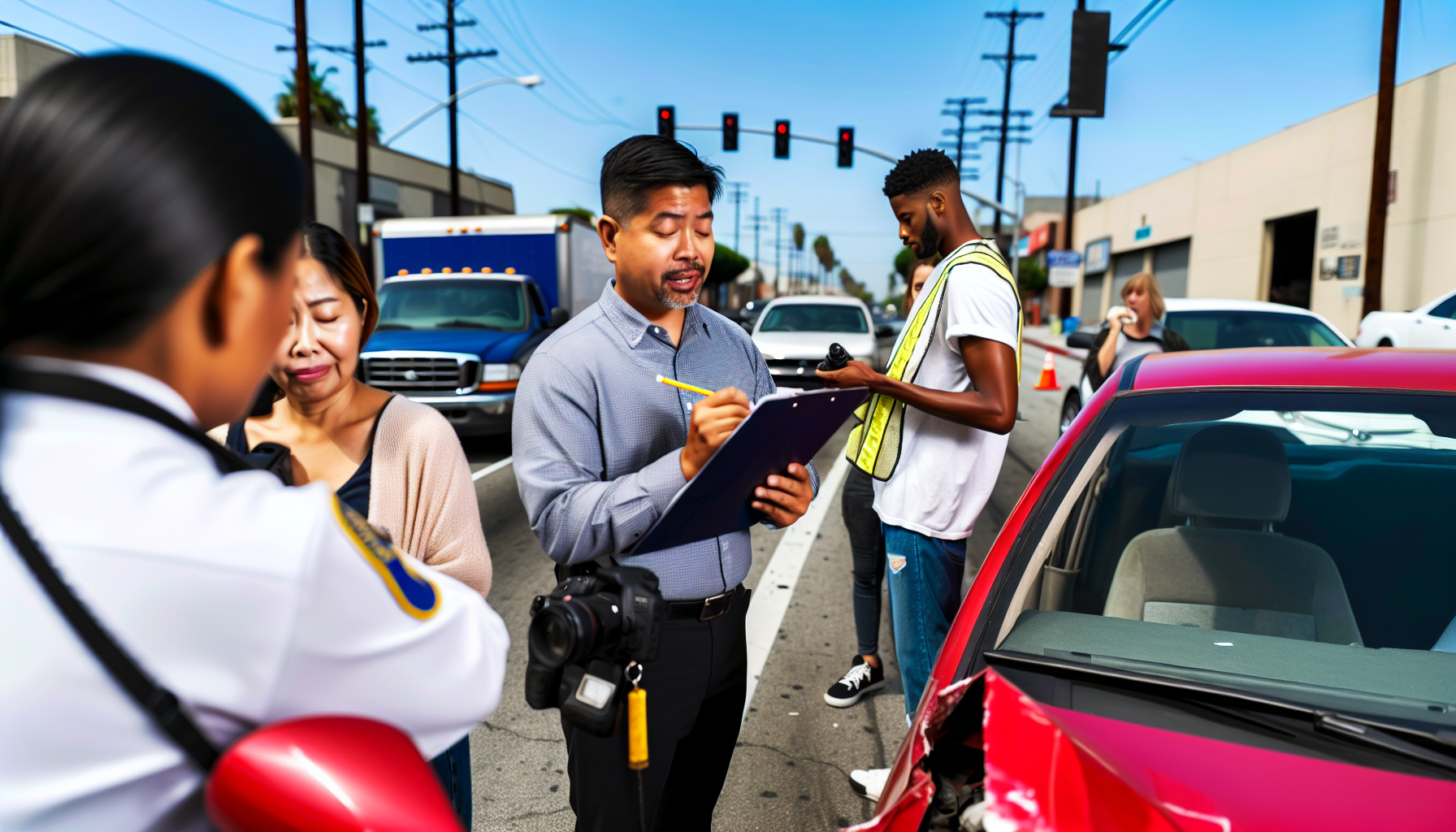 Documenting the side by side accident scene