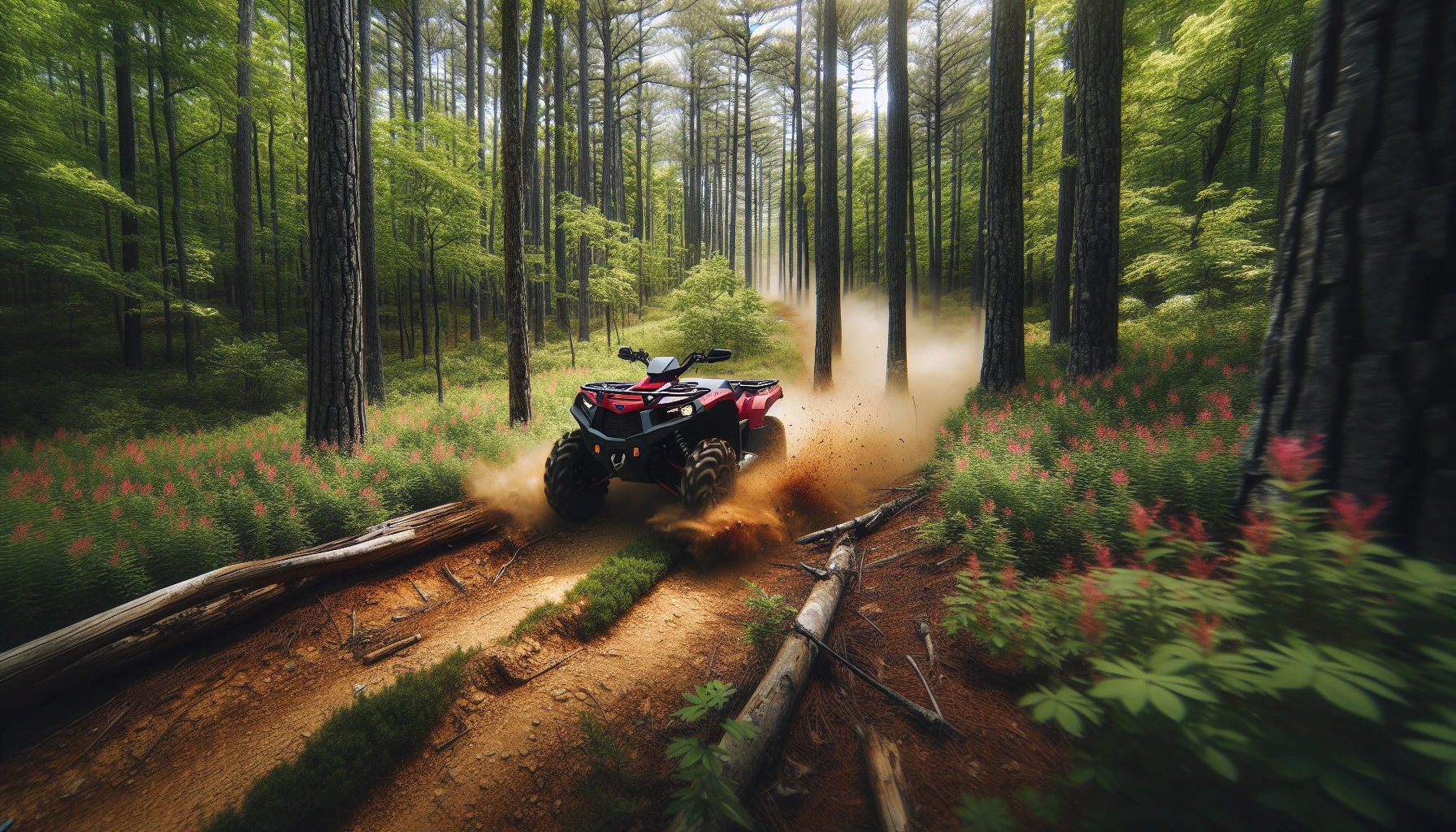 ATV on designated trail
