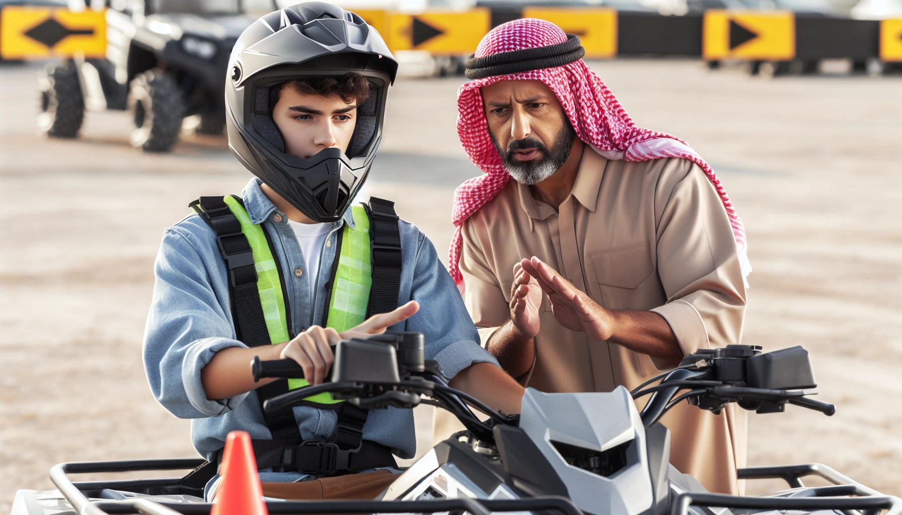 Training and education for safe operation of side by side ATVs