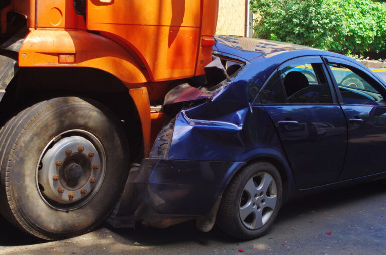 rear-ended by a commercial vehicle