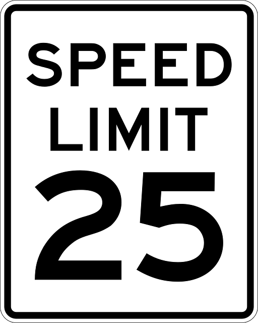 sign, speed limit, 25 miles