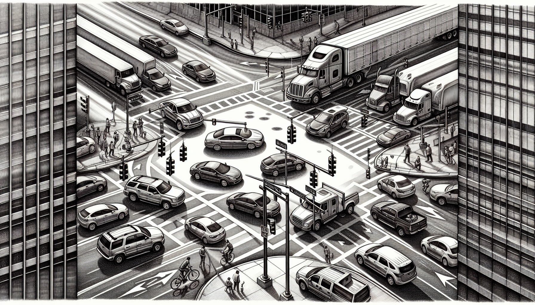 Illustration of Atlanta Highway and Timothy Road intersection
